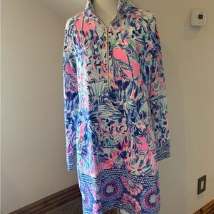 Lilly Pulitzer Blue and Pink Dress